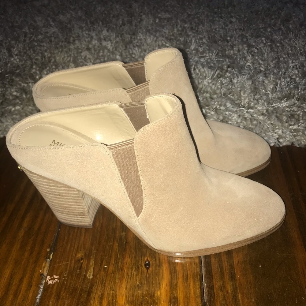 Michael Kors suede slip-on booties